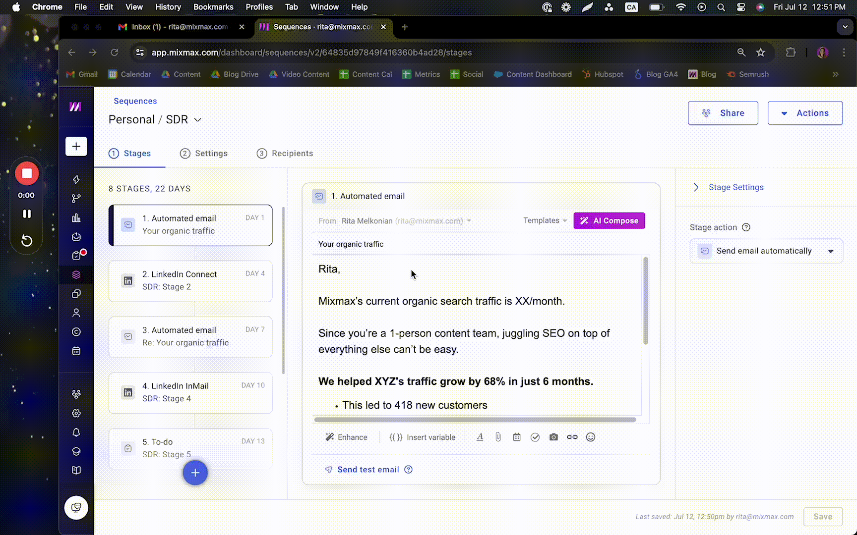 Mixmax AI Smart Send in Sequences-1