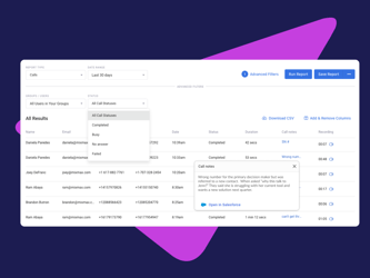 Dive Deeper into Call Reporting for Team Analysis & Rep Coaching